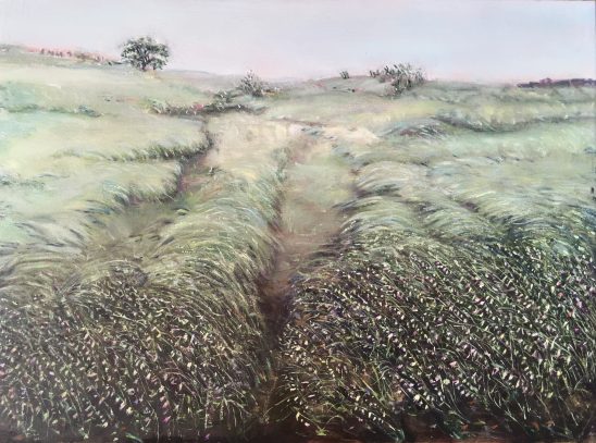 Monsoon grasses Oil on panel 24×30 cm